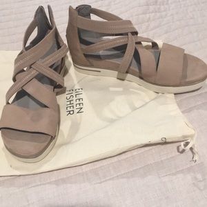 Eileen Fisher sandals- never worn